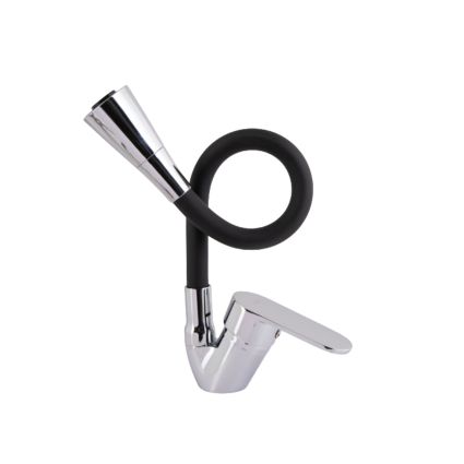Смеситель для кухни Tani 008F3 с гибким изливом (k40) LDTAN008F3BCR39484 Black/Chrome Lidz - 3