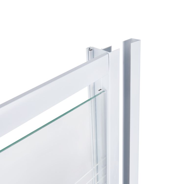 Душевая дверь в нишу Qtap Pisces WHI2014-15.CP5 140-150x185 см, стекло Pattern 5 мм - 3