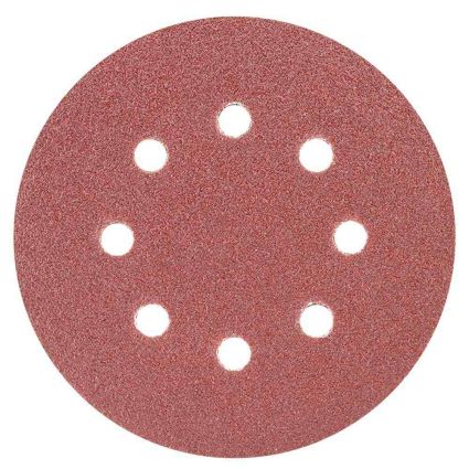 Шлифовальный круг 8 отверстий Ø125мм P60 (10шт) Sigma (9122641) - 1