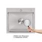 Акційний набір Lidz: мийка H5045 інтегрована Brushed Steel 3,0/1,0 мм + Змішувач Aria для кухні з гнучким виливом (k35) Grey - 5