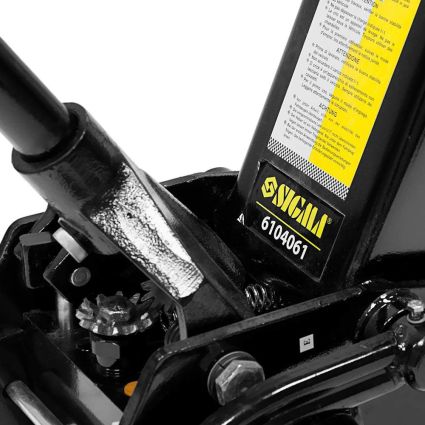 Домкрат гідравлічний підкатний 3.5 т H 145-500мм Sigma (6104061) - 5