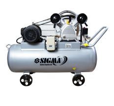Компрессор ременной двухцилиндровый 380В 4кВт 700л/мин 10бар 150л Sigma (7044631)