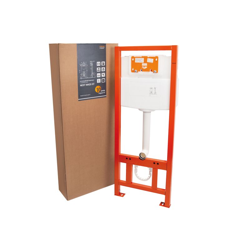 Інсталяція д/підвісного унітазу Nest ST без кнопки, без унітазу, Q-tap - 7