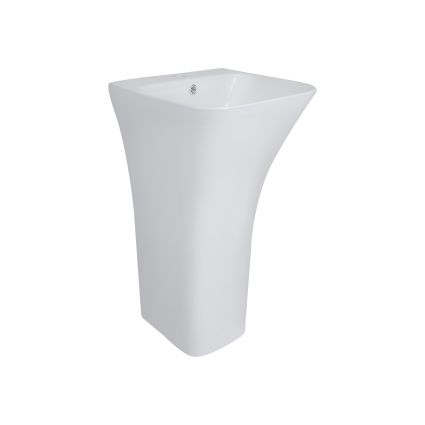 Раковина напольная моноблок Qtap Crow 450x435x835 White QT0511G315WN - 3