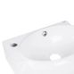 Комплект Qtap Leo: Раковина підвісна овальна ліва 430x290x140 мм White + Донний клапан PU02O - 5