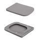 Унітаз підвісний Qtap Tern Ultra Quiet 520×345×325 мм, Stone grey, з сидінням Slim Duroplast / Soft-close / Quick Release QTTER26SG49000 - 8