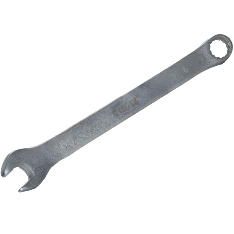 Ключ рожково-накидной 6мм CrV satine Sigma (6021061) - 6