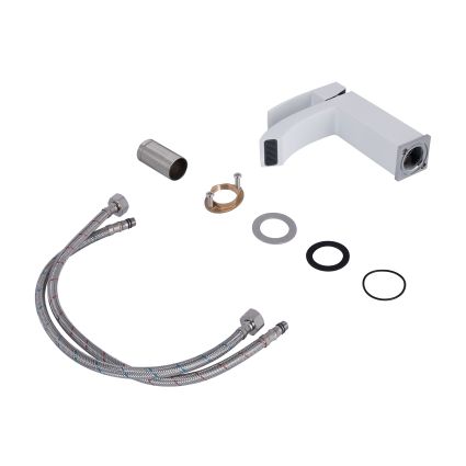 Змішувач для раковини Swan Cascada QTSWA270CRW45568 Chrome/White Qtap - 4