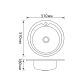 Кухонна мийка Brinex 510-D 0,8 мм Satin (BRIN510SAT08) - 2