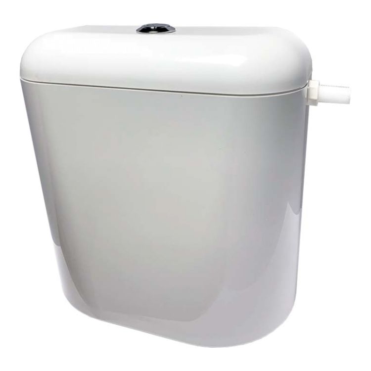 Бачок сливной в комплекте со сливным механизмом 00718 Plastic toilet tank-WHITE (комплект. креп 00716) - 1
