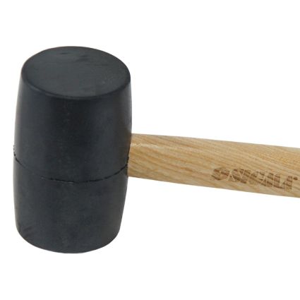 Киянка резиновая чёрная 450г деревянная рукоятка SIGMA (4317721) - 3